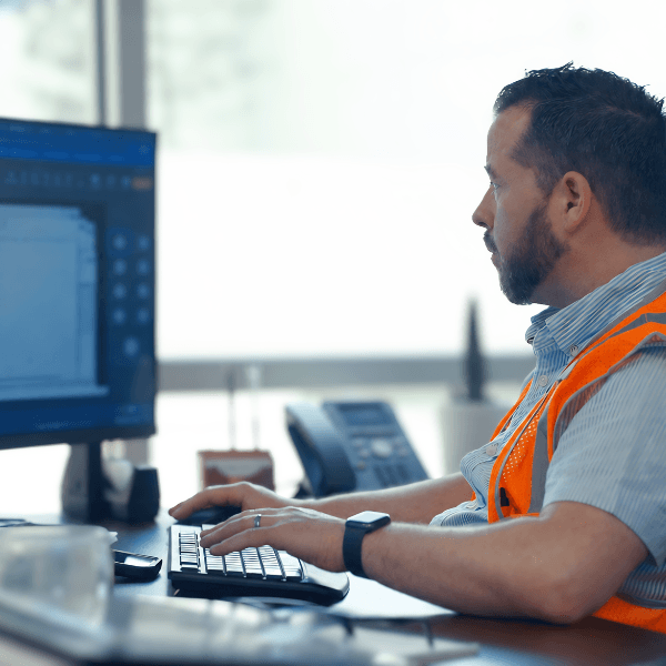 Warehouse operations manager using warehouse management technology and WMS software in a 3PL distribution center