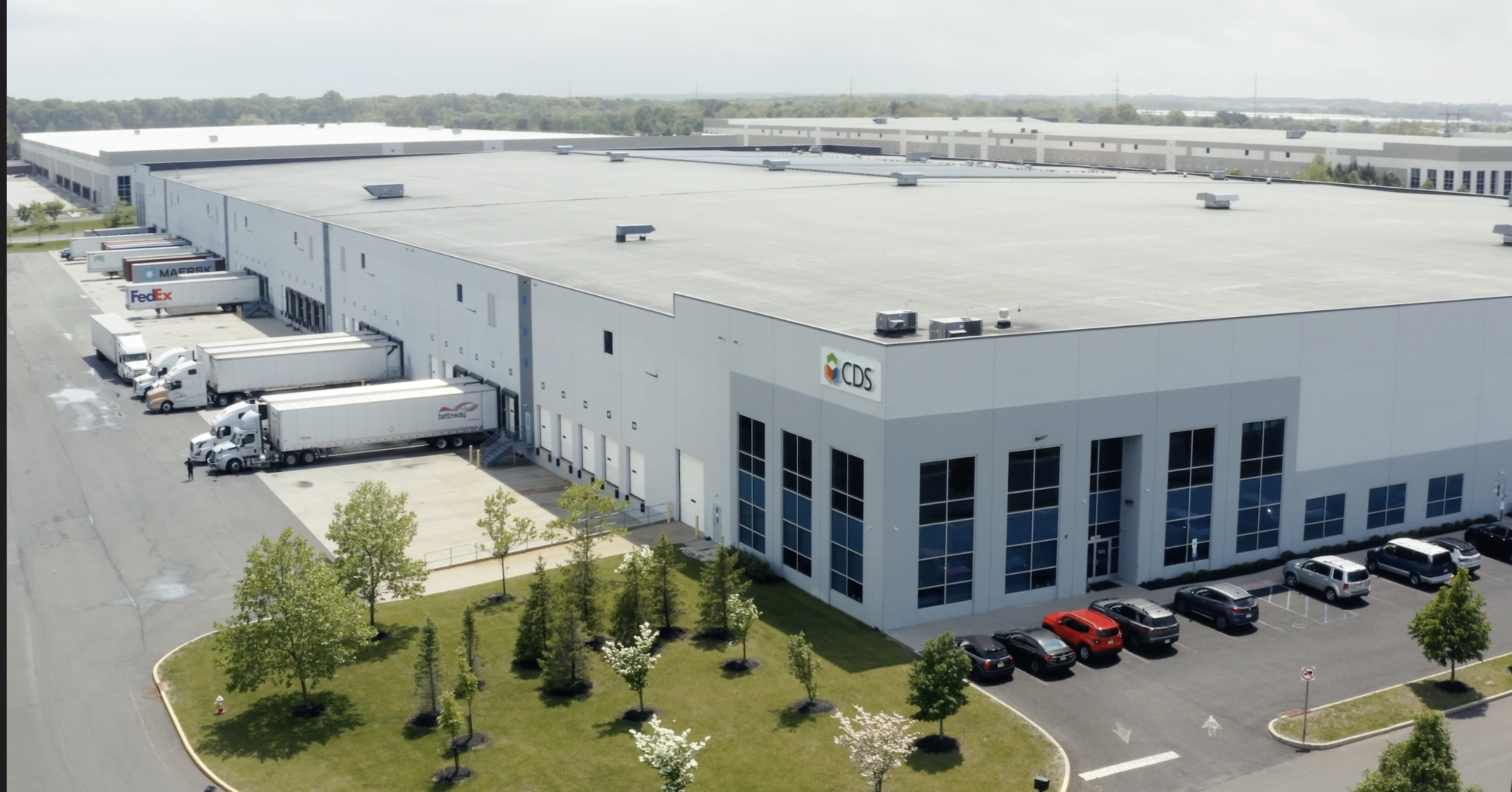 Exterior of the CDS Warehouse and Distribution Center in South Brunswick NJ